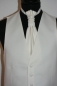 Preview: Herrenweste-Plastron Set in ivory / hellsreme matt Hochzeitsweste Cutweste