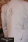 Preview: Hochzeitsanzug 4teilig in weiss mit Stickerei in silber
