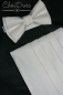 Preview: Cummerbund of sateen in cream