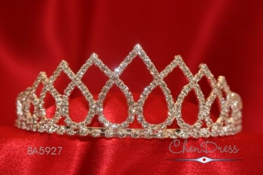 Diadem Tiara Strass Steinen Hochzeit BA5927