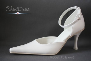 Brautschuhe Paris in weiss