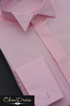 Frackhemd Kläppchenkragen in Rosa