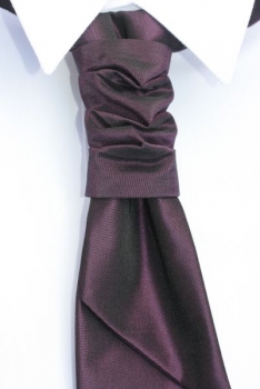 TOP Modische Plastron-Krawatten bei ChenDress Aubergine HA5988