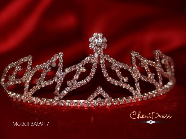 Diadem Tiara Strass Steinen Hochzeit BA5917