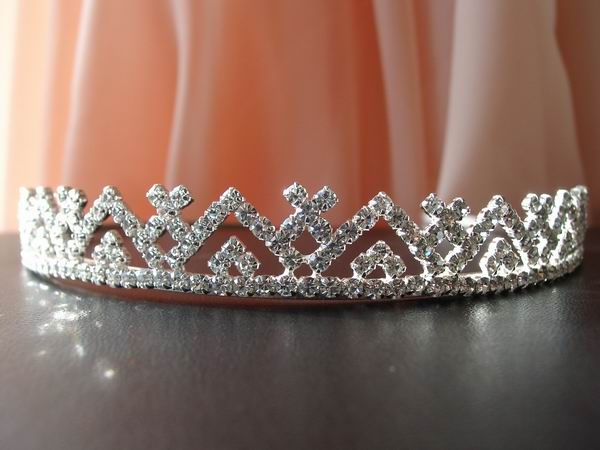 Diadem Tiara Strass Steinen Hochzeit BA5920