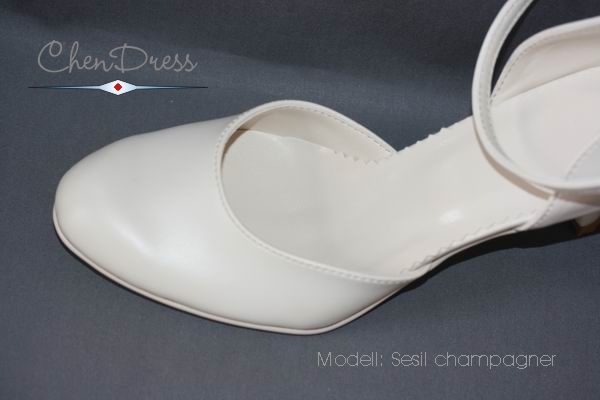 bridal shoes Sesil from artificial leather