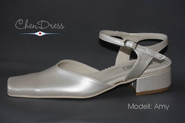 bridal shoes Ema from artificial leather