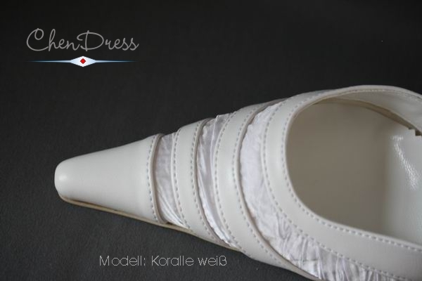 bridal shoes Koralle from artificial leather
